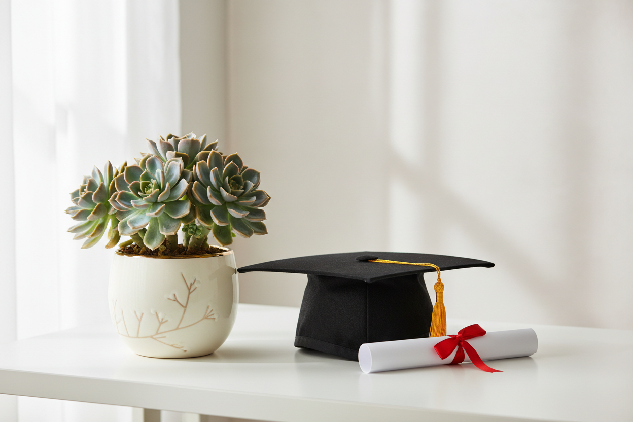 Piante da regalare per una laurea: idee motivazionali che non finiscono in un cassetto
